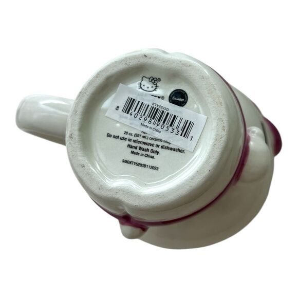 Sanrio 3D Hello Kitty Full Body Bow Pink Purple 20oz Tall Mug Cup NEW - Picture 5 of 5